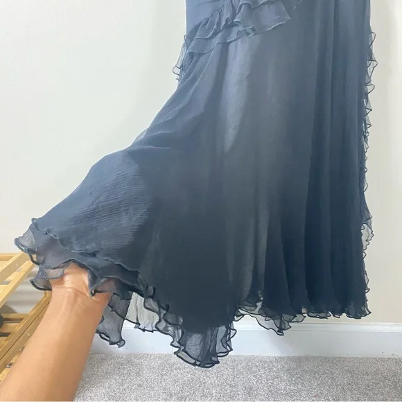 AMUR Black One-Shoulder Maxi Dress - Picture 14 of 16